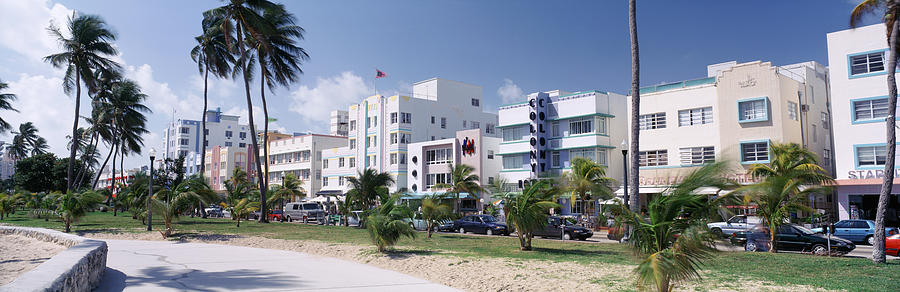 Miami Photograph - Ocean Drive, South Beach, Miami Beach by Panoramic Images