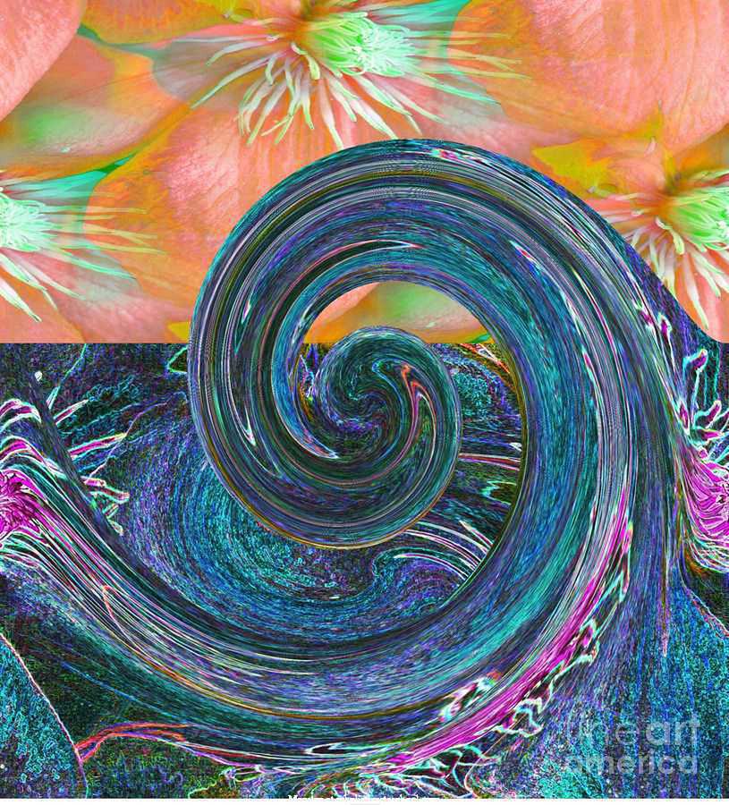 Ocean Flower Painting by PainterArtist FIN