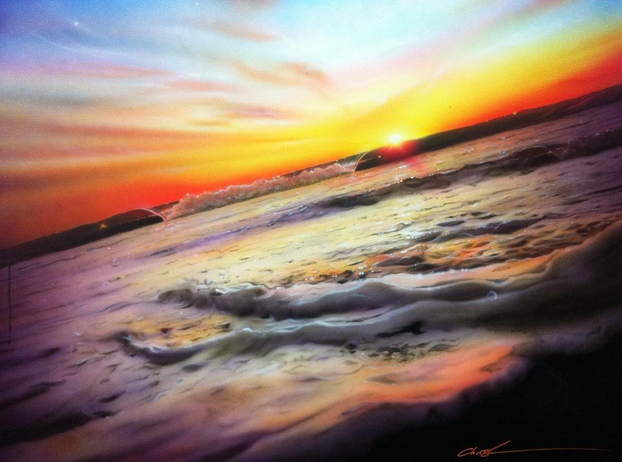 Nature Painting - Ocean Infinity by Christian Chapman Art