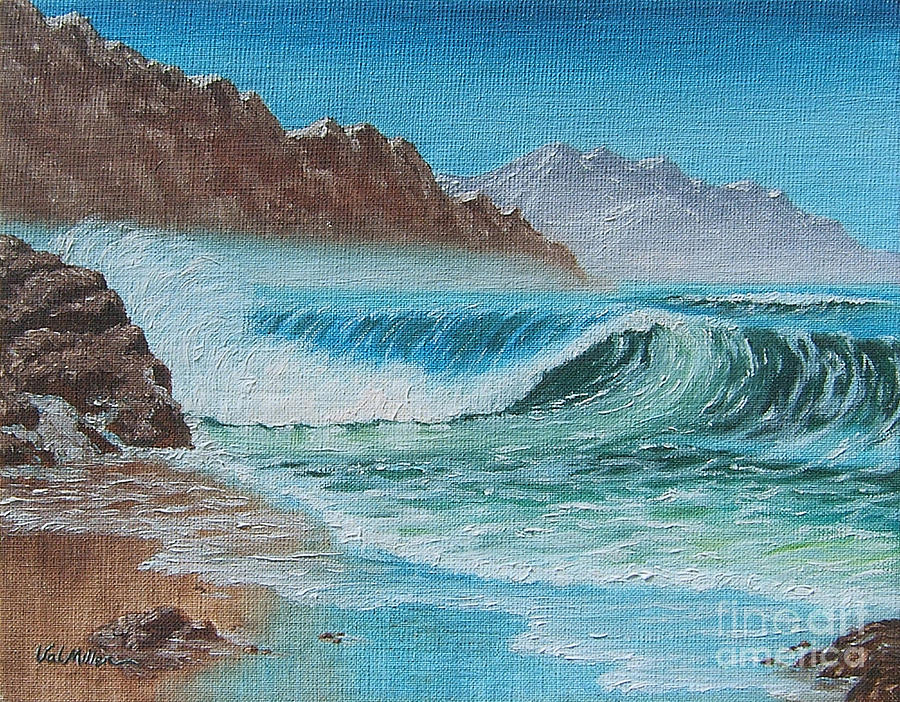 Ocean Mist Painting by Val Miller