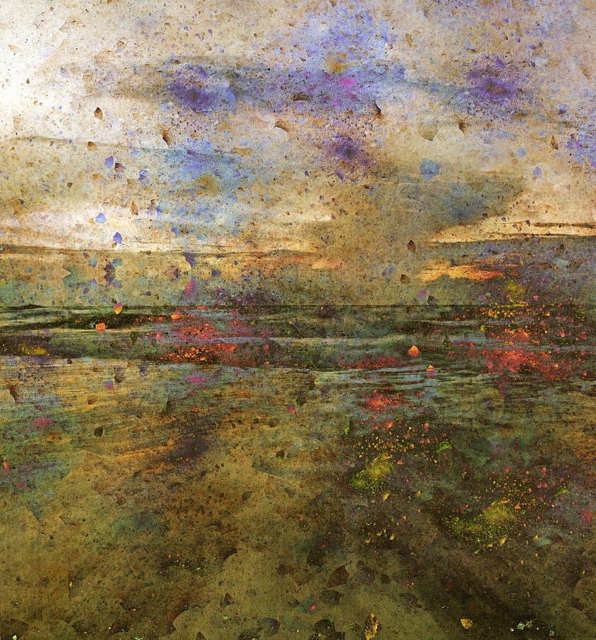 Abstract Digital Art - Ocean Morning I  by Betsy Knapp