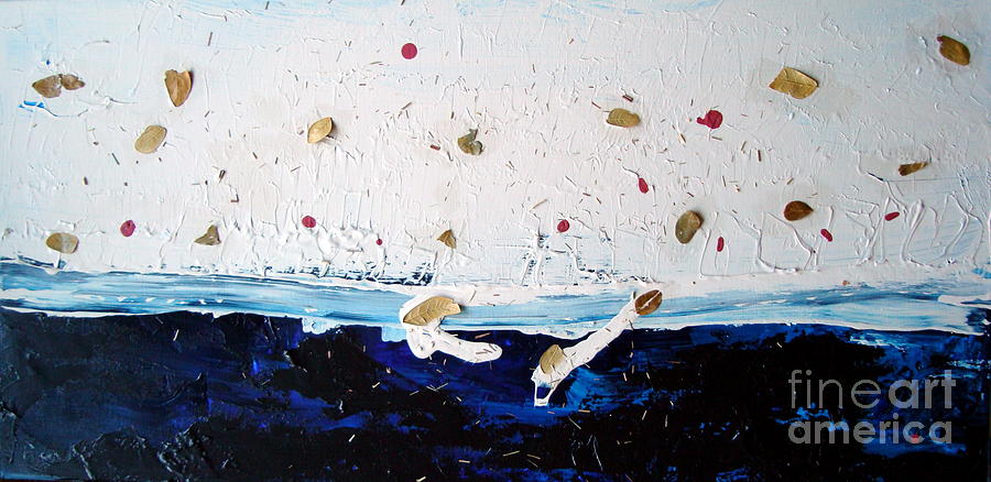 Ocean of Leaves Painting by Holly Picano