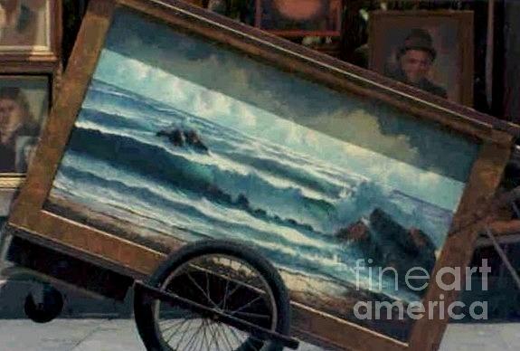 Ocean On Wheels artist cart at Jackson Square new orleans la usa Photograph by Michael Hoard