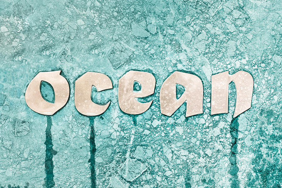 Sign Photograph - Ocean sign by Tom Gowanlock