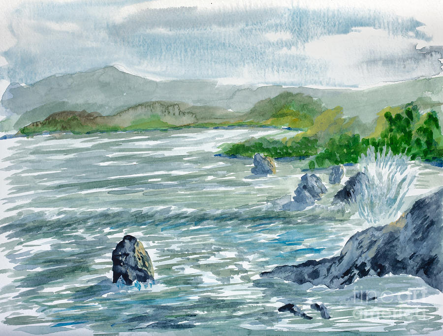 Ocean Spray Painting by Walt Brodis