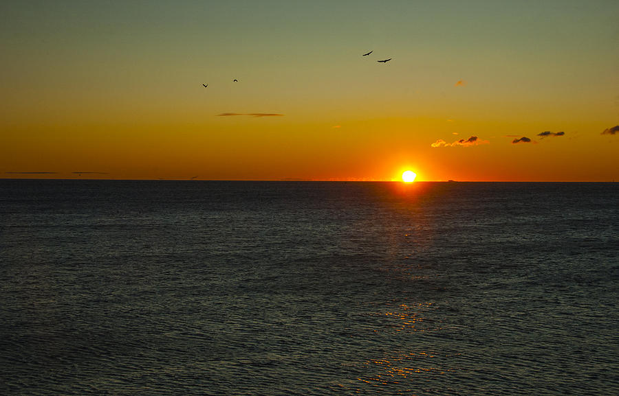 Ocean Sunrise Photograph by Cathy Kovarik