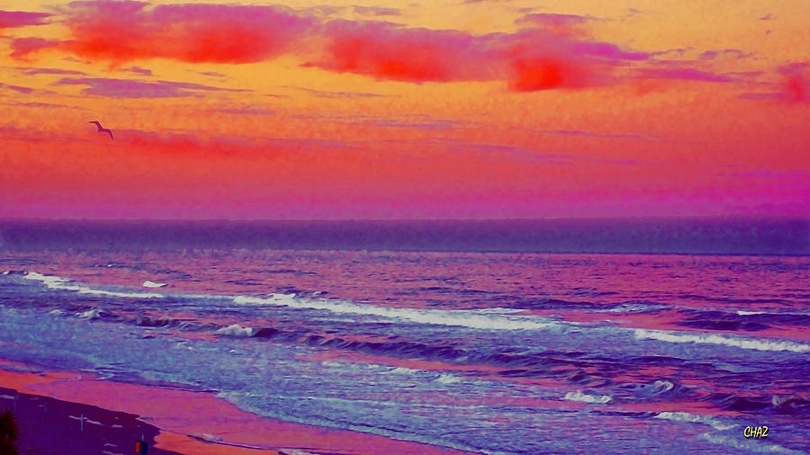 Ocean Sunset 1 Painting by CHAZ Daugherty