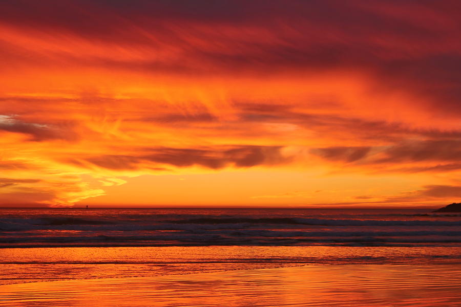 Ocean Sunset  Photograph by Christy Pooschke