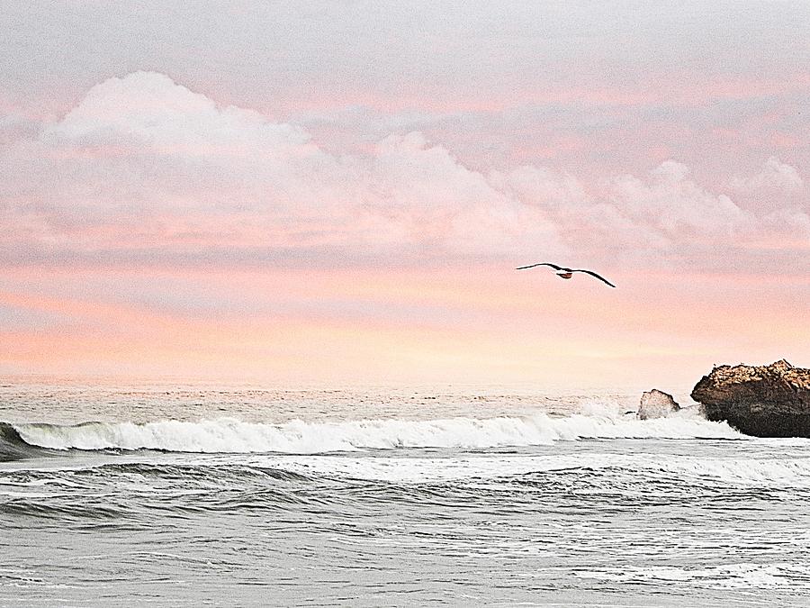 Ocean Sunset Photograph by Kathy Churchman