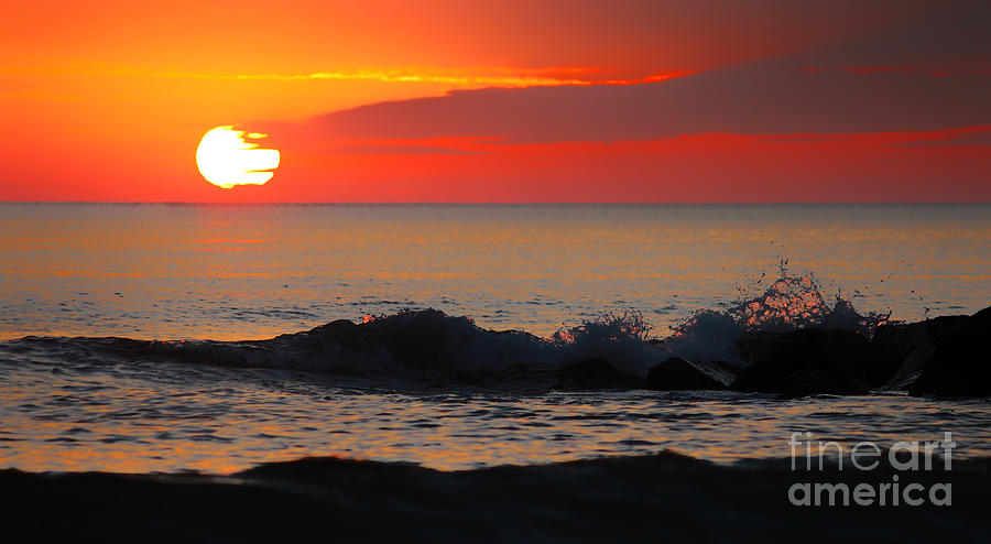 Ocean Sunset Photograph By Mandy Jervis | Pixels