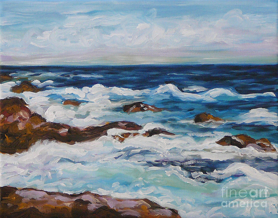 Ocean View Painting by Gayle Utter