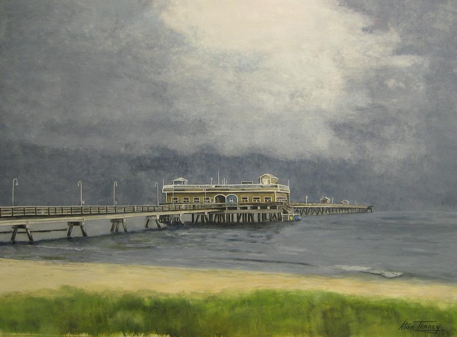 Ocean View Pier Painting by Stan Tenney
