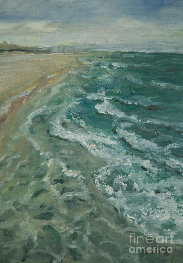 Ocean View Painting by Sally Simon