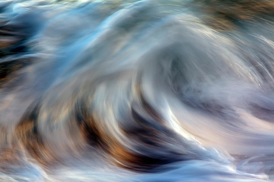 Ocean Wave Blurred By Motion  Hawaii Photograph by Vince Cavataio