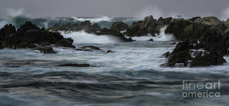 Ocean Waves Before Daybreak Photograph by Richard Mason