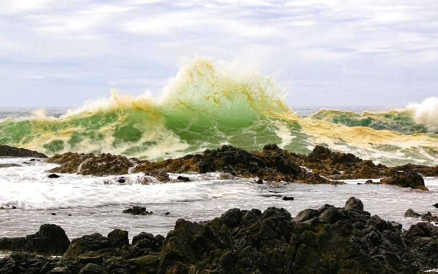 Ocean Waves Crashing  #1 Photograph by Athena Mckinzie