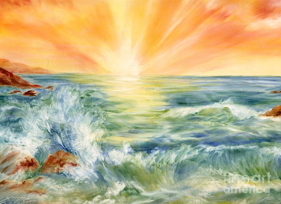 Ocean Waves III Painting by Summer Celeste