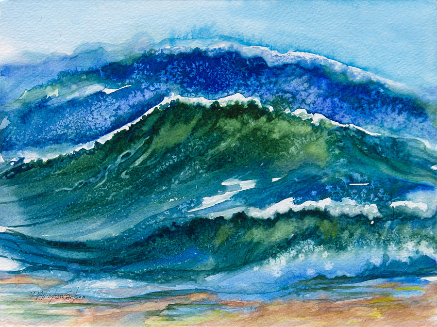 Ocean Waves Painting by Patricia Allingham Carlson