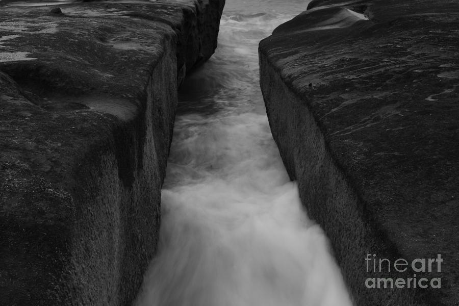 LA JOLLA ROCKS IN SURF by John F Tsumas LA JOLLA ROCKS IN SURF by John F Tsumas