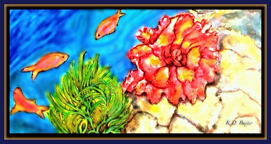 Oceanic Fish Tank Painting by Kimberlee Baxter
