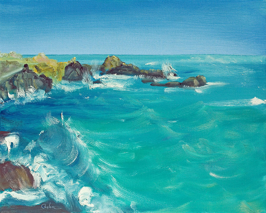 Impressionist Painting - Oceano    by Asha Carolyn Young
