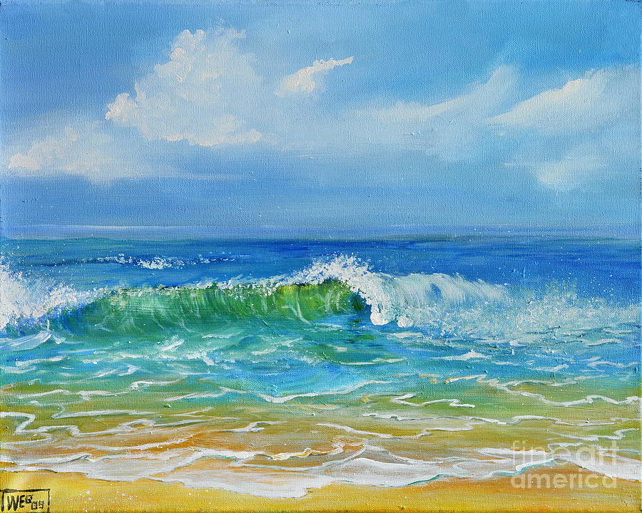 Summer Painting - Oceanscape by Teresa Wegrzyn