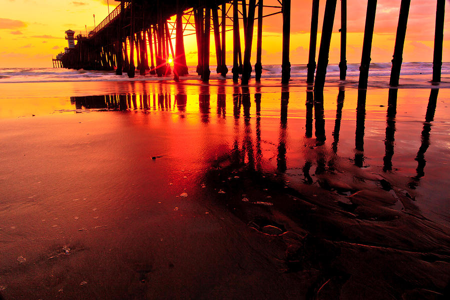 Oceanside Pier at Sunset Photograph by Ben Graham