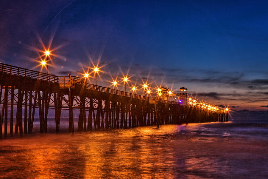 Oceanside Pier Evening Photograph by Diana Powell