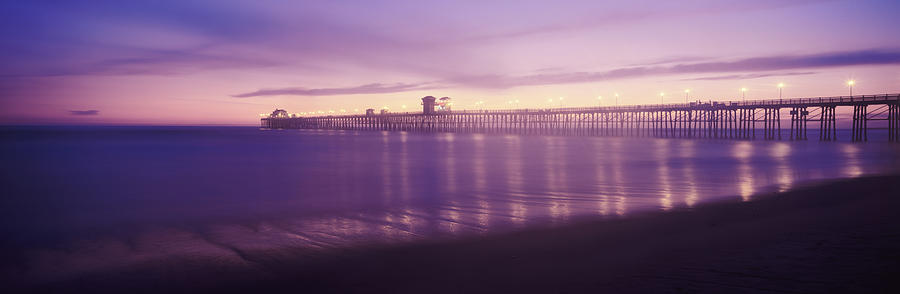 Architecture Photograph - Oceanside Pier Over The Pacific Ocean by Panoramic Images