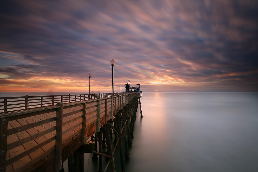 Sunset Photograph - Oceanside Sunset 13 by Larry Marshall