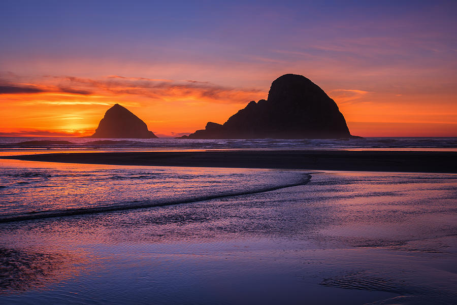 Oceanside Sunset Photograph by Darren White