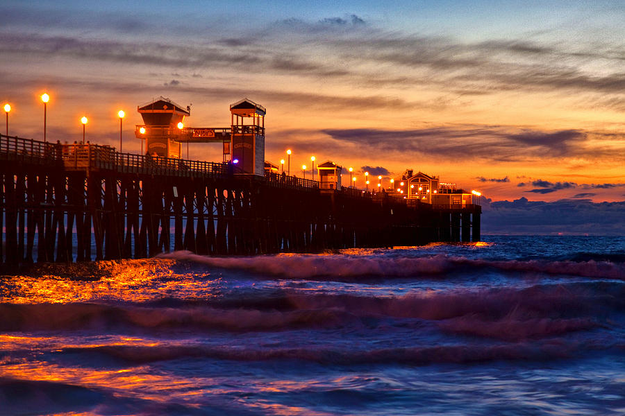 Oceanside Sunset III Photograph by Diana Powell