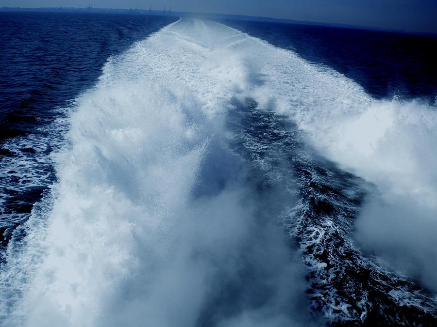 Nature Photograph - Oceon Waves Denmark by Colette V Hera Guggenheim