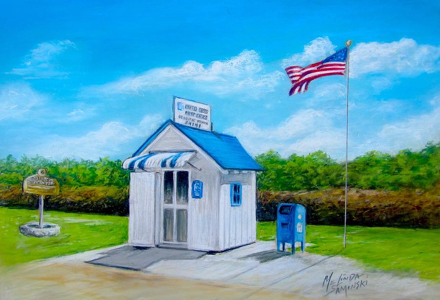 Ochopee Post Office Countrys Smallest Post Office Painting by Melinda Saminski