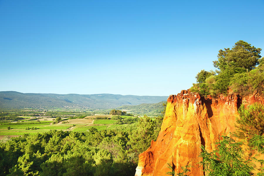 Ochre Rocks In Roussillon Provence Photograph by Brzozowska