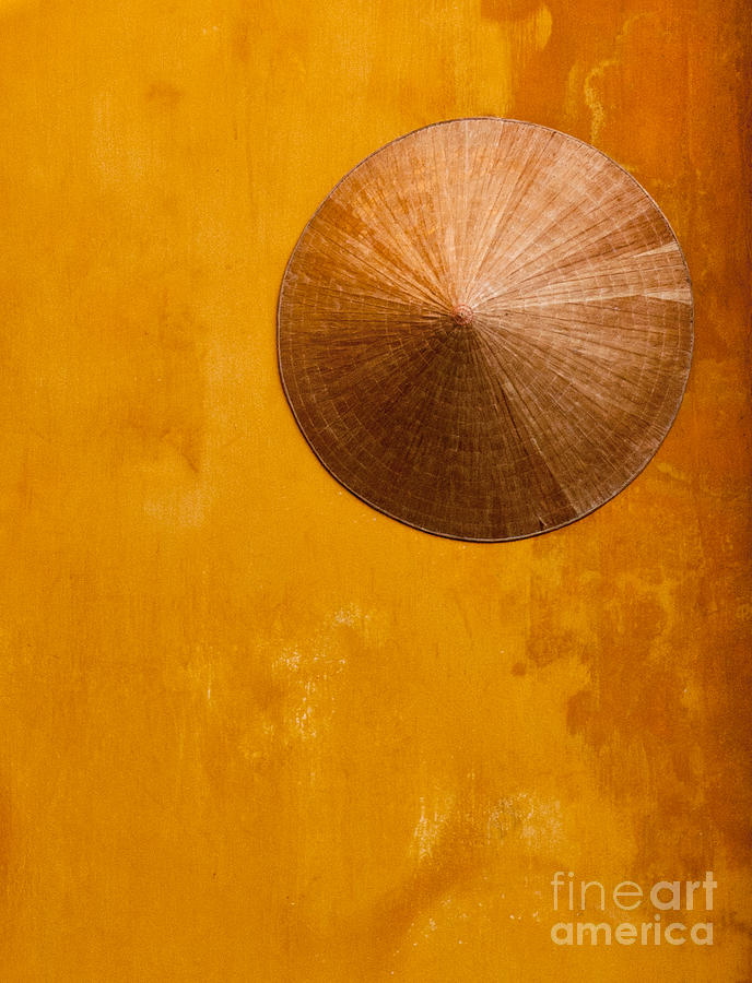 Ochre Wall Conical Hat Photograph by Rick Piper Photography