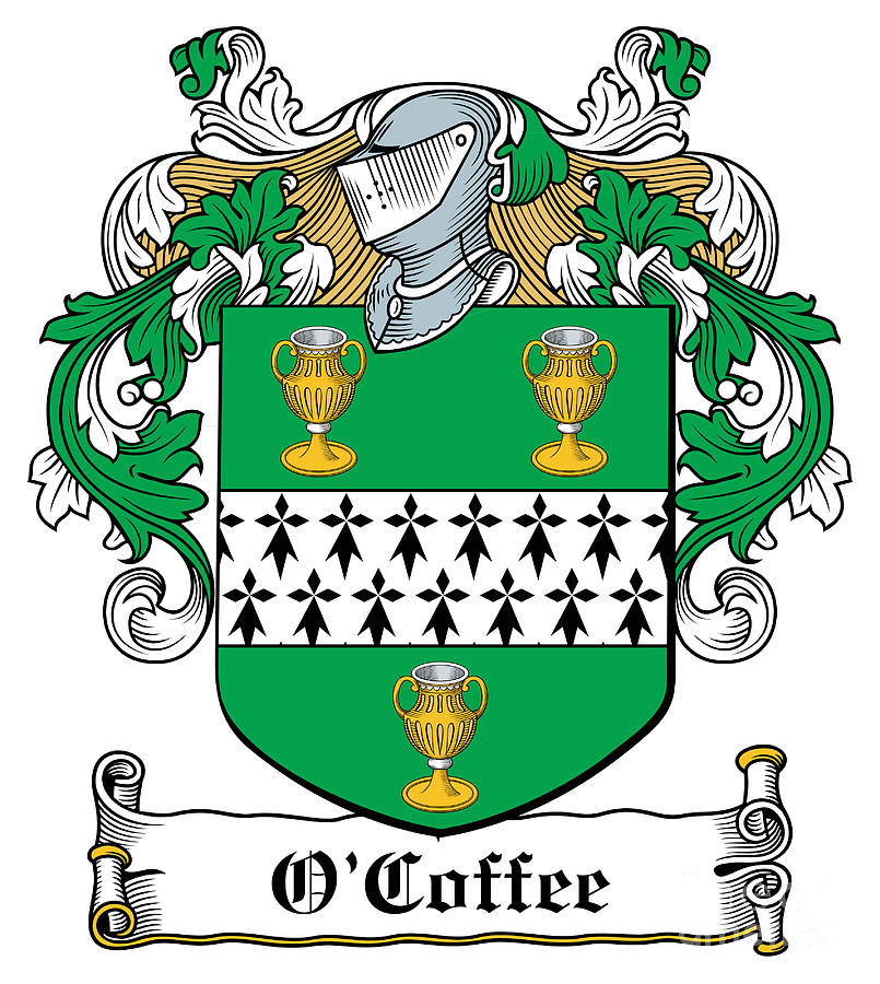 OCoffee Coat of Arms Irish Digital Art by Heraldry - Fine Art America