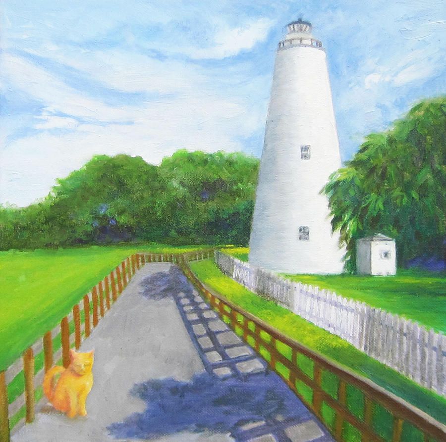 Ocracoke And Friend Painting by Anne Marie Brown