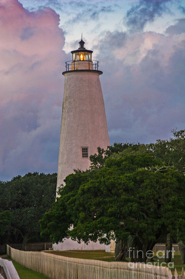 Ocracoke Lighthouse Photograph by Ronald Lutz