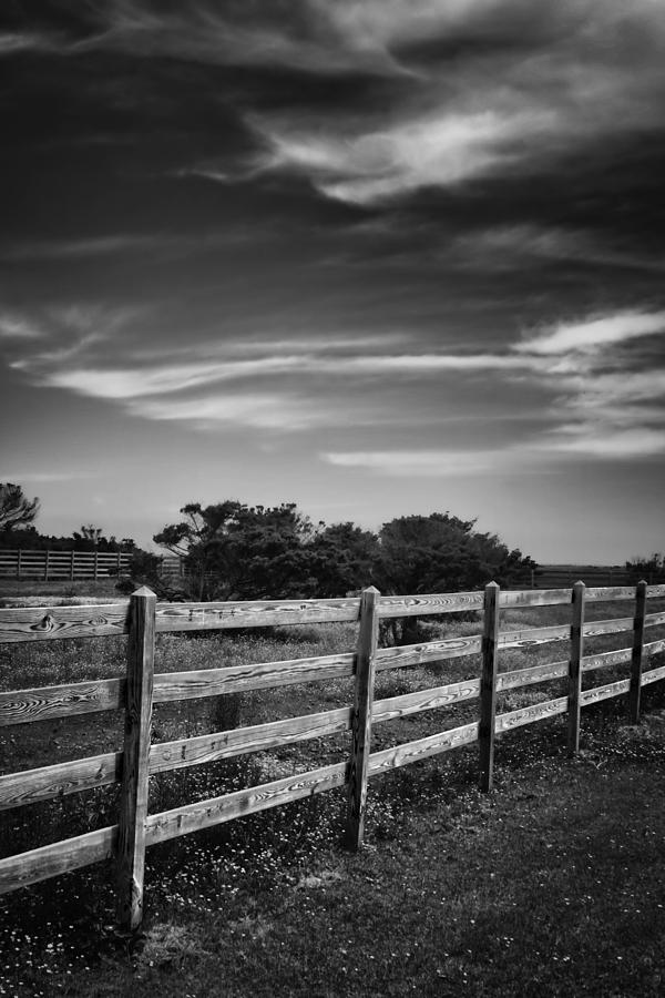 Ocracoke Pony Fence Photograph by Ben Shields