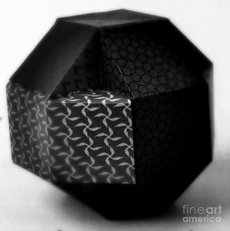 Geometric Shape Digital Art - Octahedron by Steven  Pipella