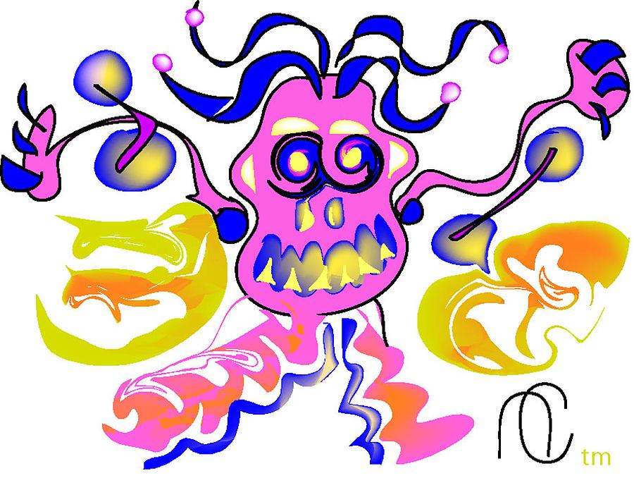 Octo-Crazy Digital Art by Andy Cordan - Fine Art America