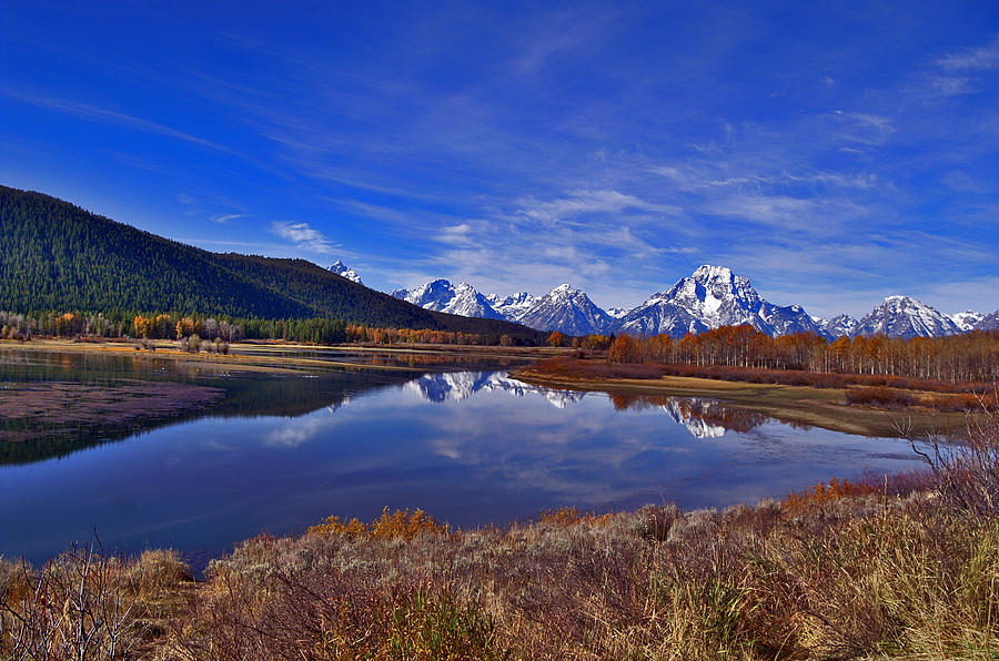 Landscape Photograph - October at Oxbow by Jeremy Rhoades