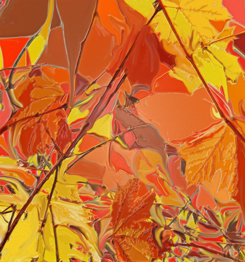 October On Fire Digital Art by Ian  MacDonald