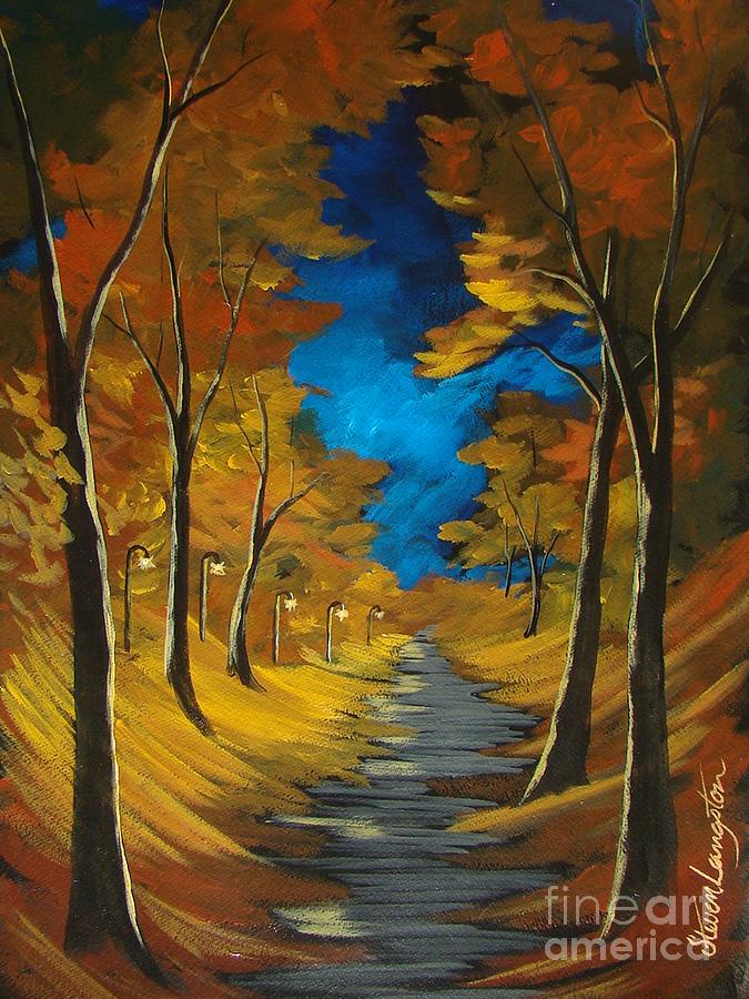 October Stroll Painting by Steven Lebron Langston