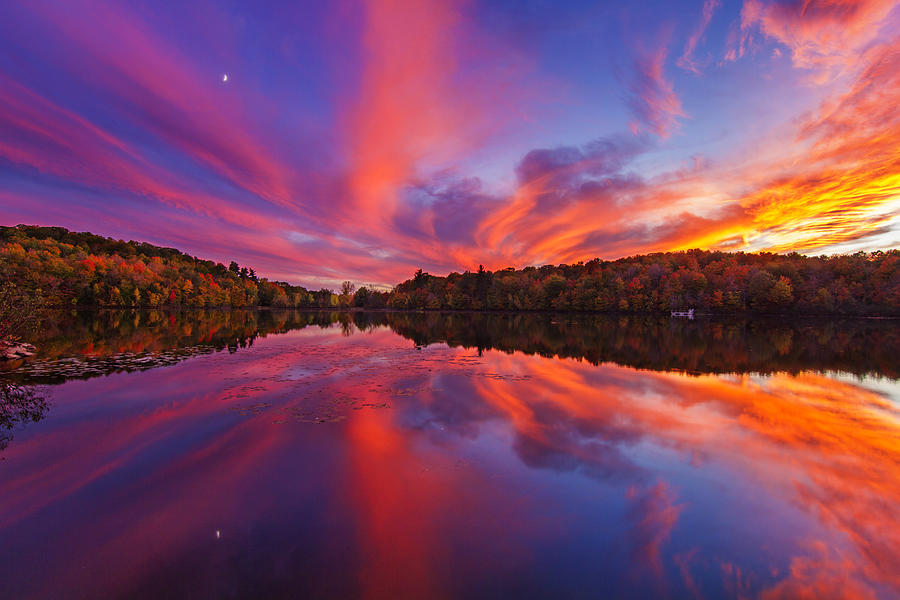 October Sunset Photograph by Mircea Costina Photography