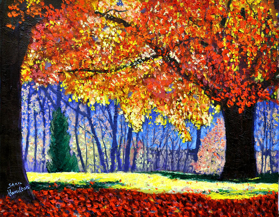 Fall Painting - October Surprise by Stan Hamilton