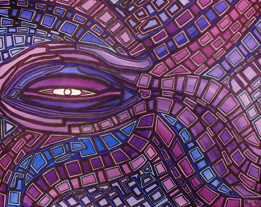 Octopus Eye Painting by Barbara St Jean