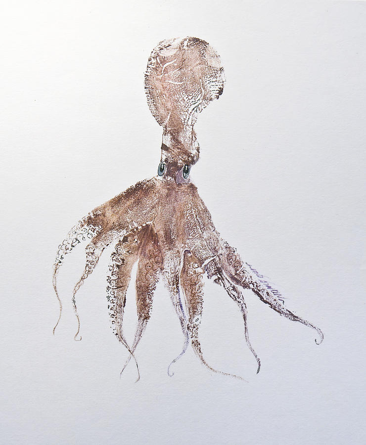 Octopus Mixed Media - Octopus by Nancy Gorr