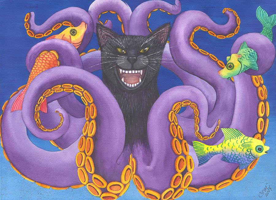 Octopussy Painting by Catherine G McElroy